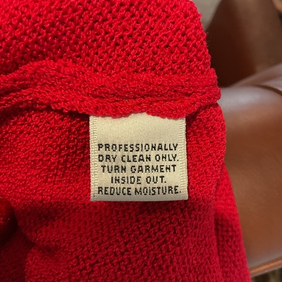 St. John Evening Marie Gray Vintage Red Bling Cocktail Christmas Dress Party 6 - Picture 5 of 8